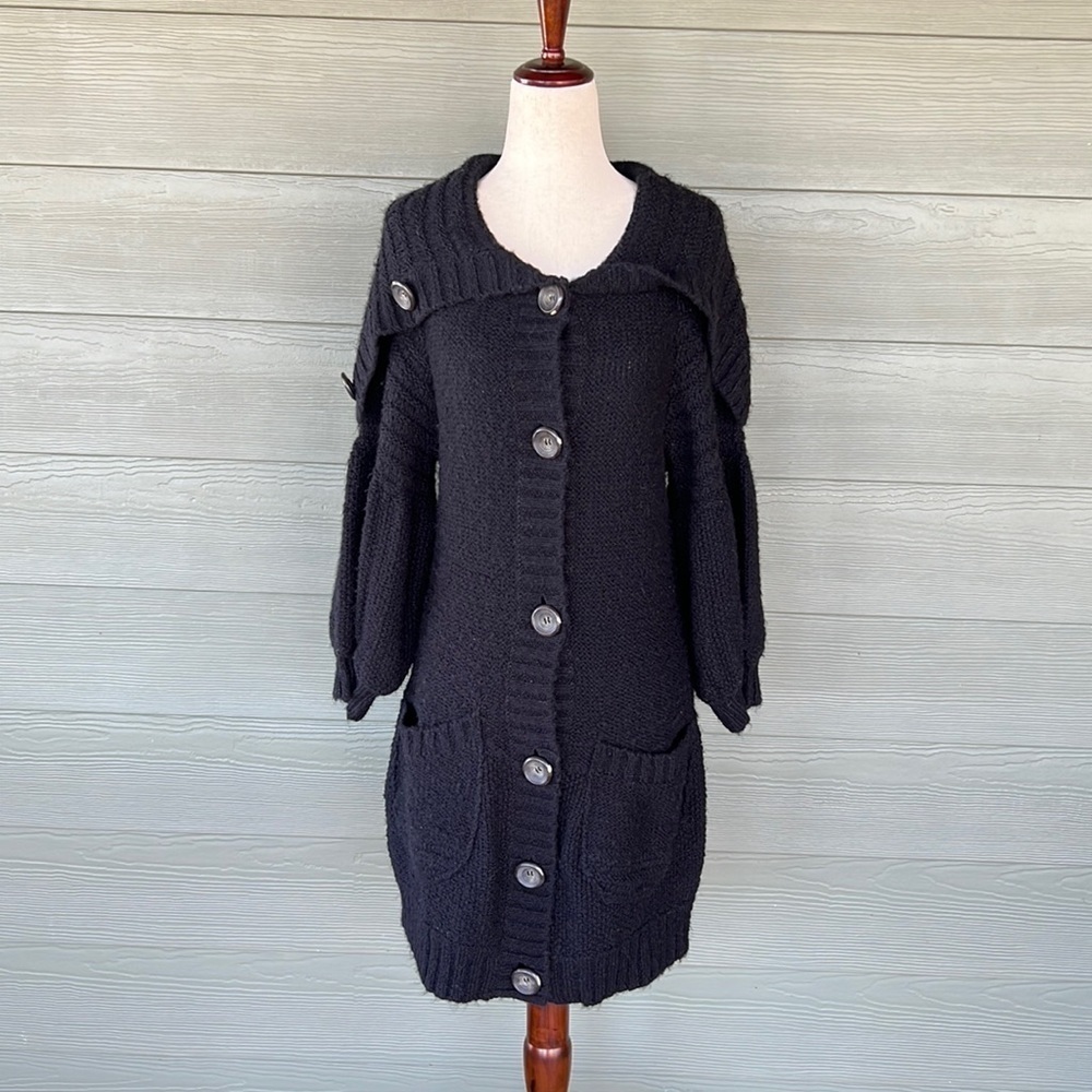 Free People Button Down Wool Blend Cardigan